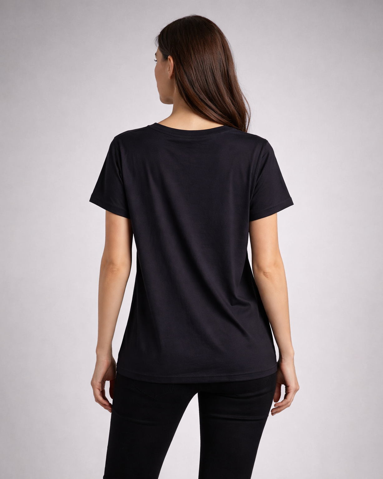 Women’s Black Butterfly Graphic Print Short Sleeve T-Shirt