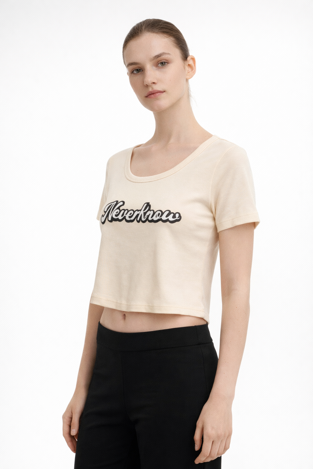 Women’s Printed Short-Sleeve Crop Top