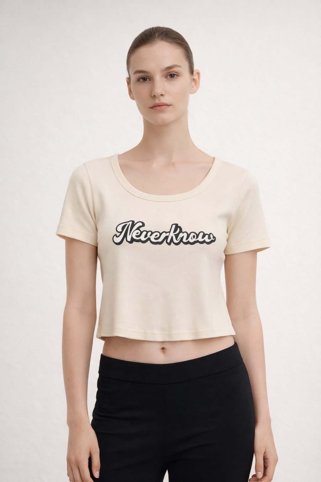 Women’s Printed Short-Sleeve Crop Top