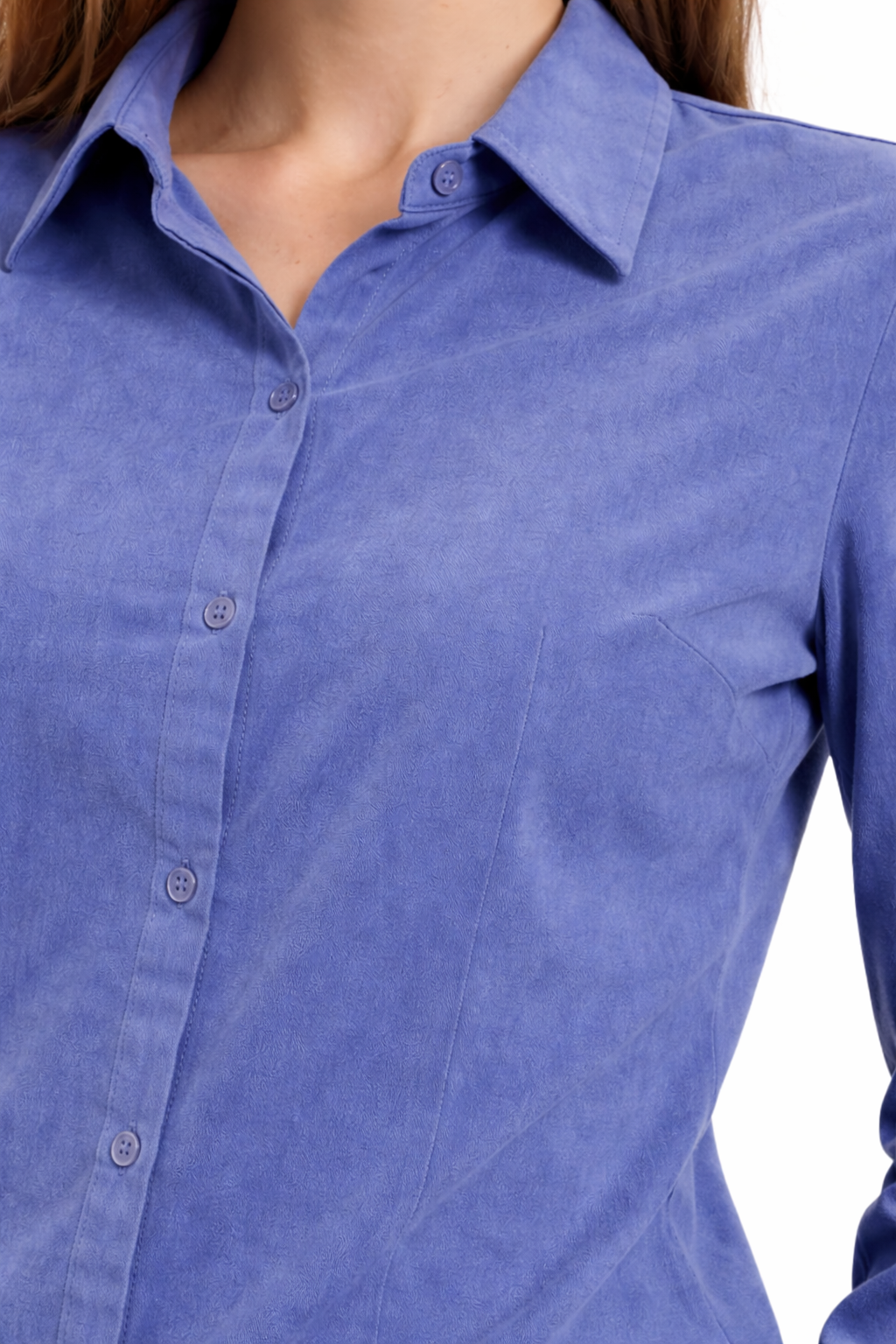 Women’s Tailored Button-Down Shirt – Soft Blue