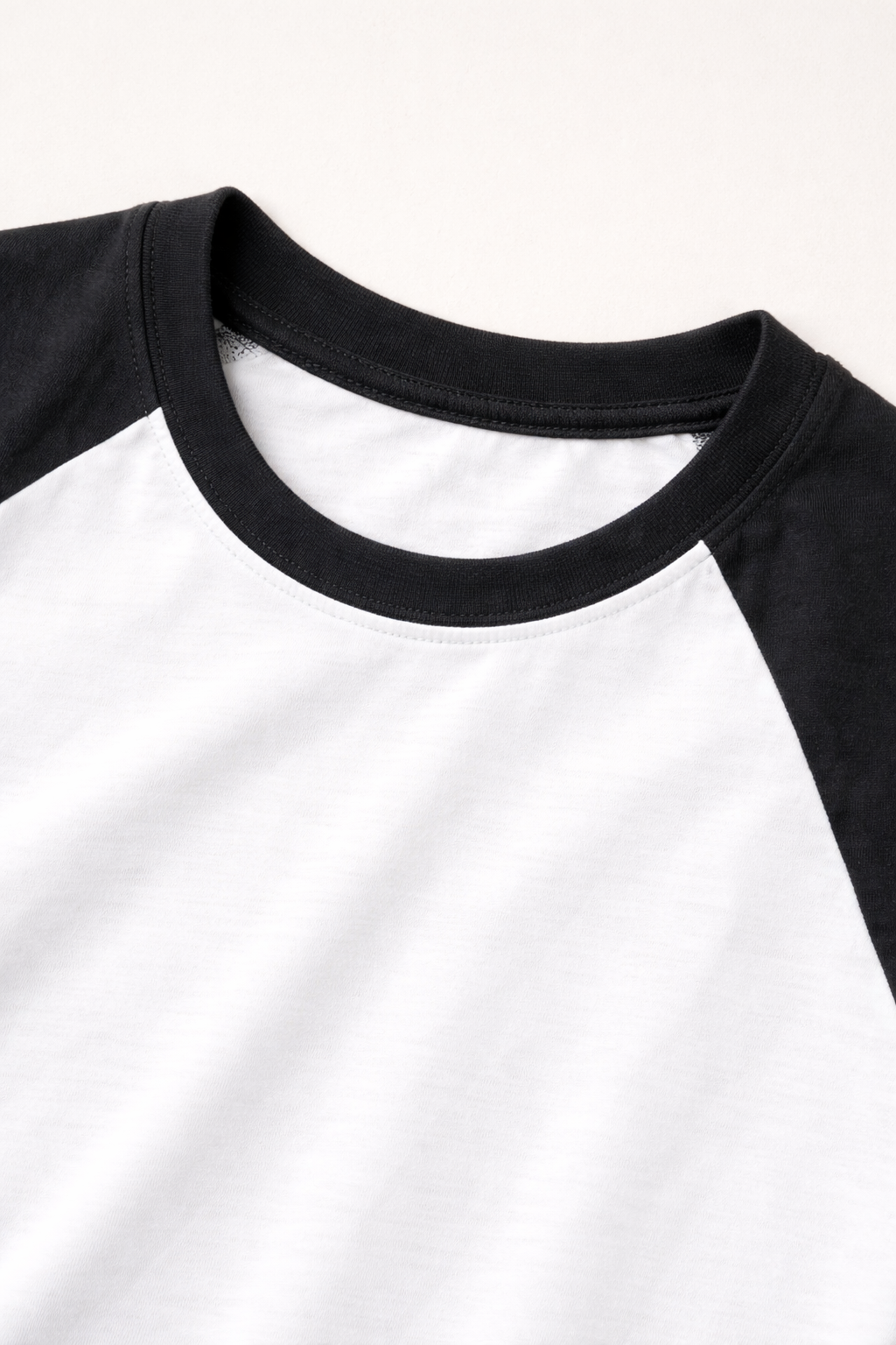 Playful Dog Doodle Raglan T-Shirt – White & Black