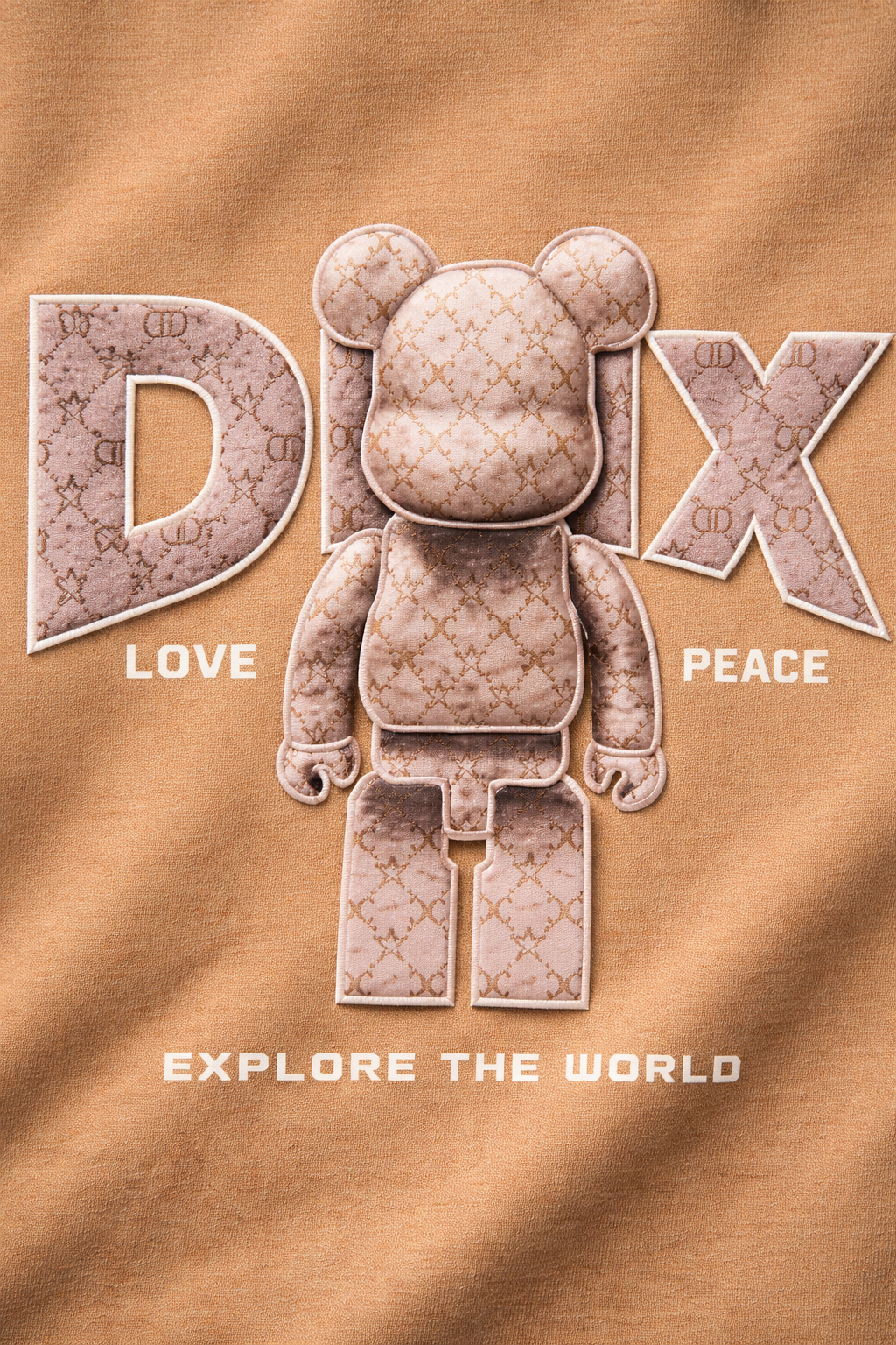 DINX Bear Graphic Crew Neck T-Shirt