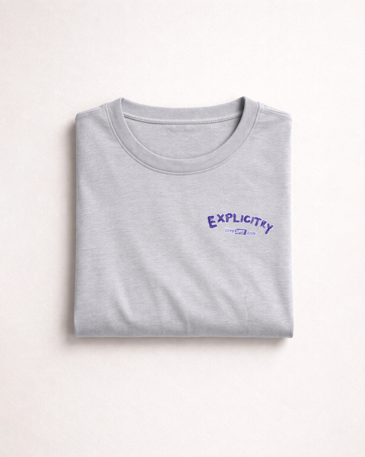Women’s Light Grey Crew Neck Graphic T-Shirt
