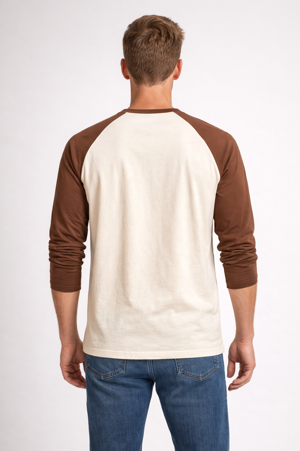 Vintage Petrol head Raglan T-Shirt – Beige & Brown