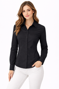 Women’s Black Classic Tailored Formal Shirt