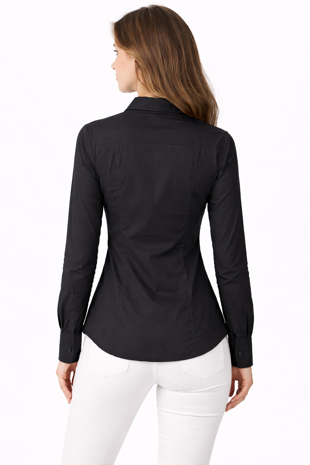 Women’s Black Classic Tailored Formal Shirt