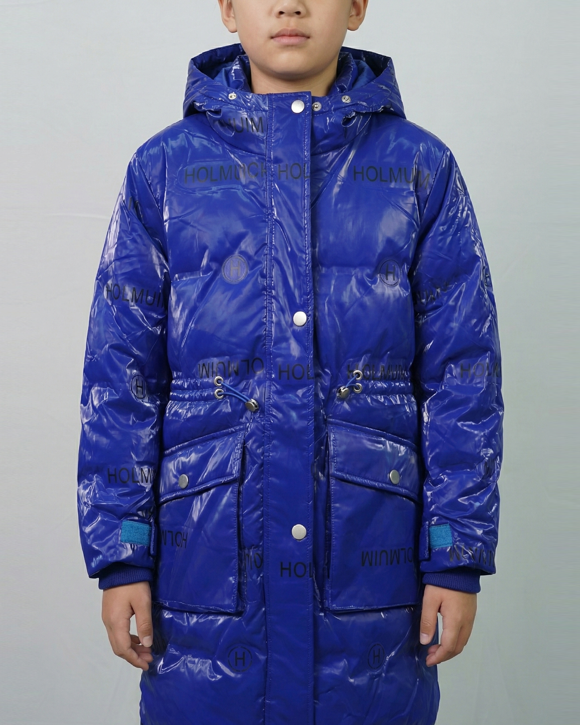 Balayuyan Kids Printed Hooded Down Jacket – Blue