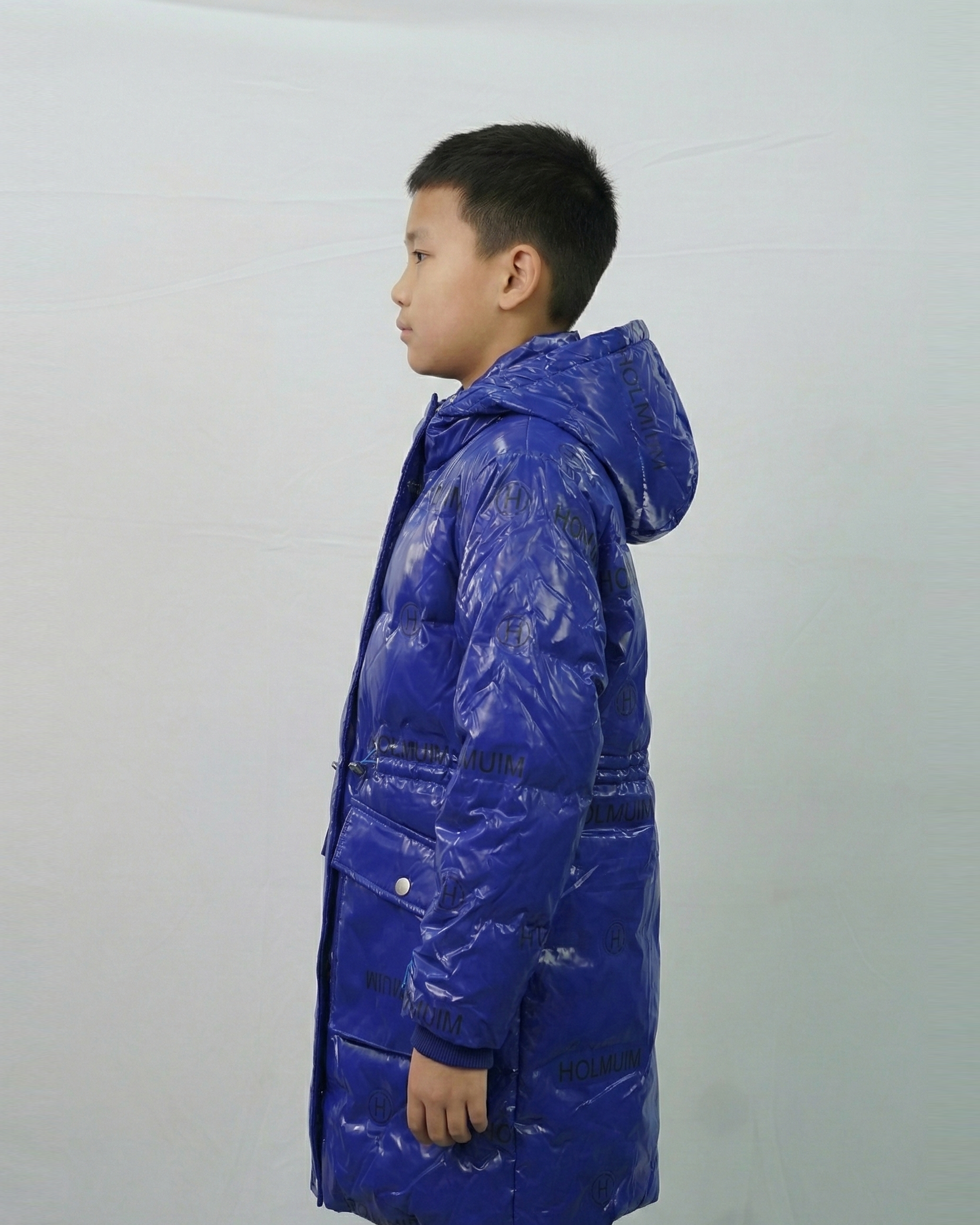 Balayuyan Kids Printed Hooded Down Jacket – Blue