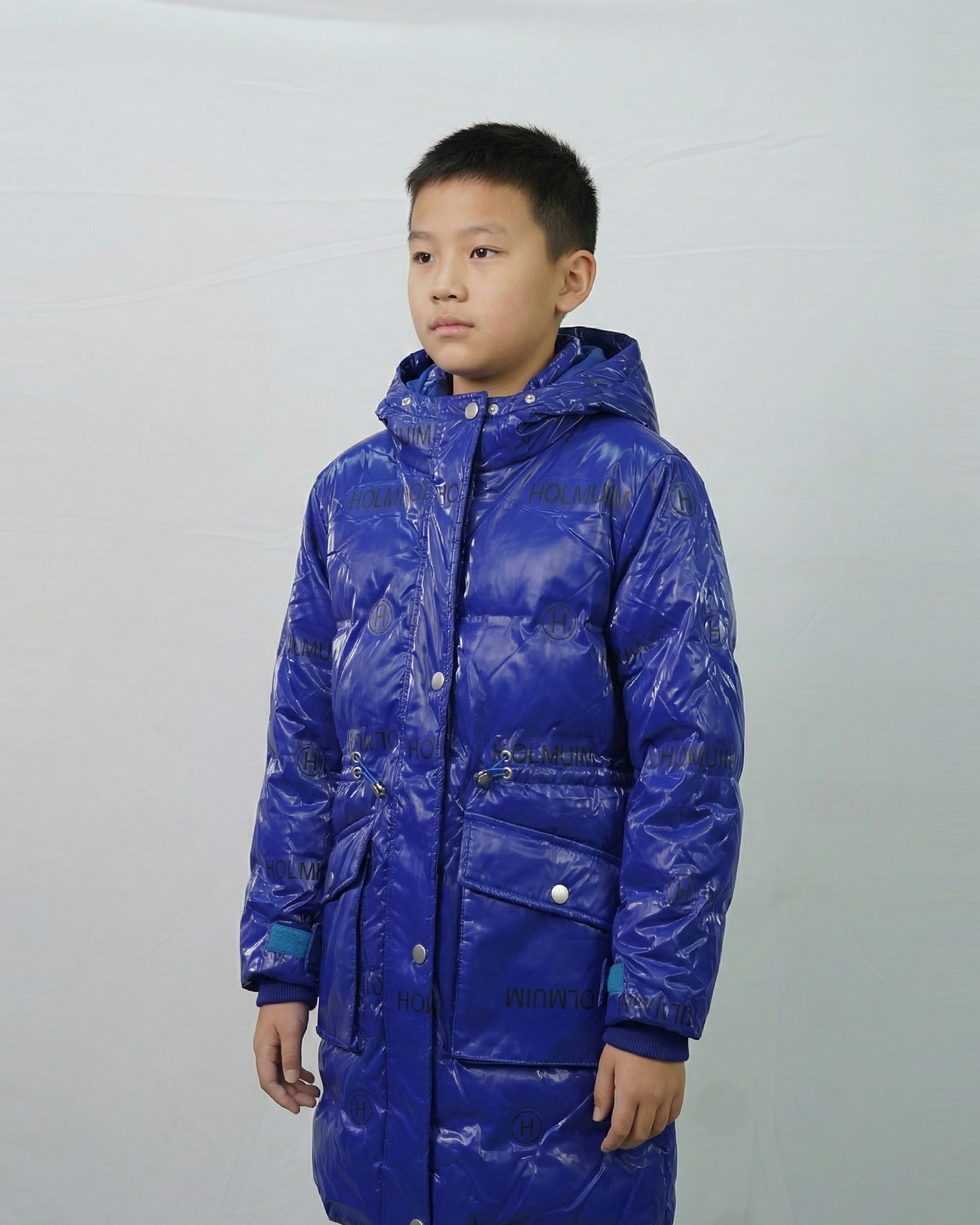 Balayuyan Kids Printed Hooded Down Jacket – Blue