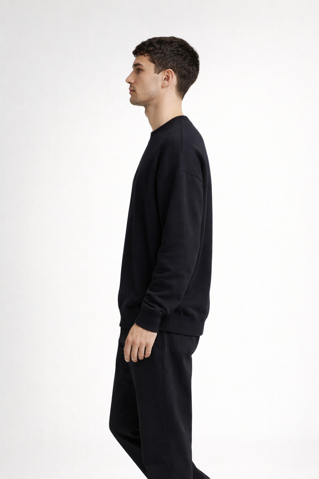 Men’s Jet Black Crewneck Sweatshirt