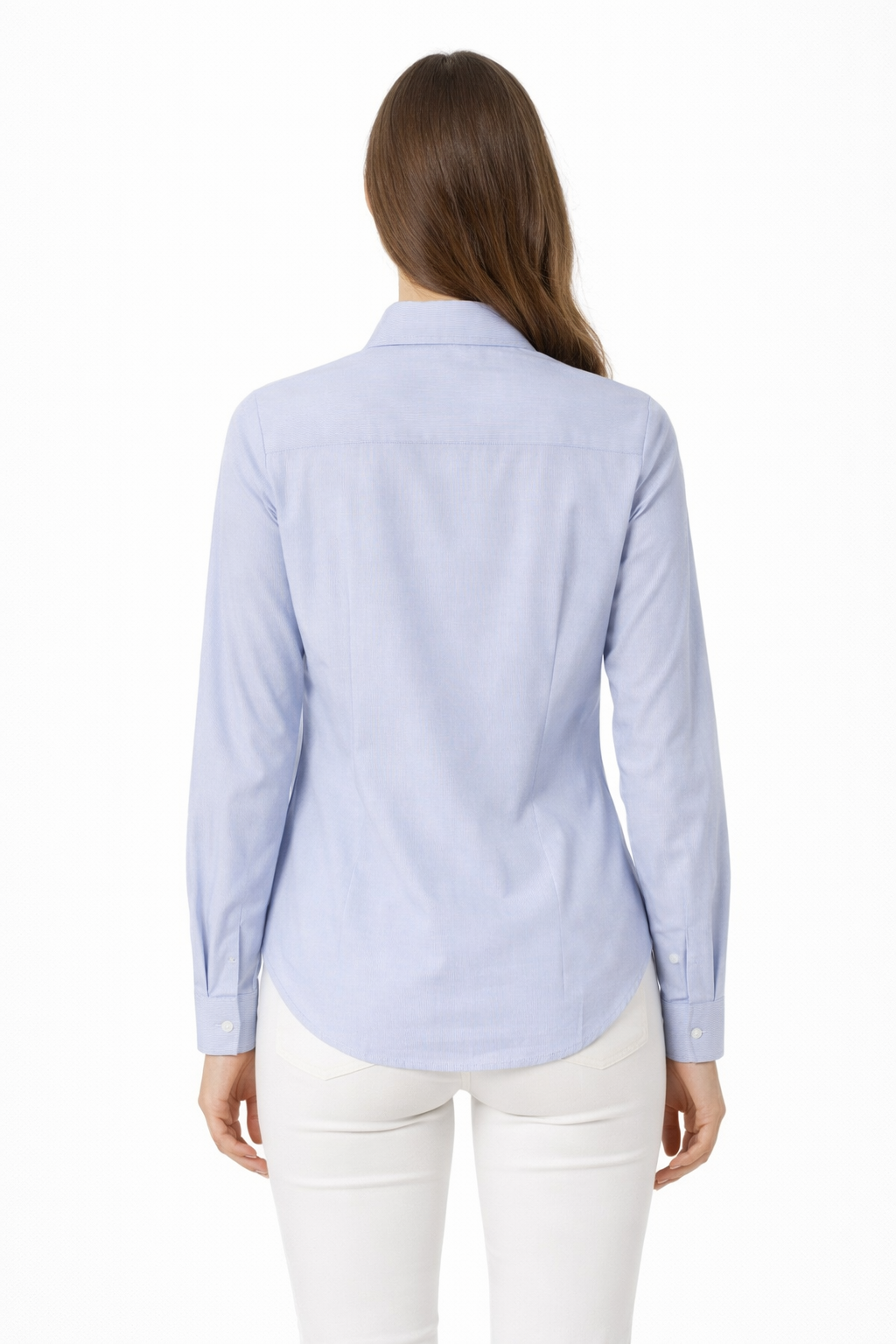 Women’s Light Blue Pinstripe Cotton Shirt