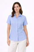 Women’s Light Sky Blue Cotton Poplin Shirt
