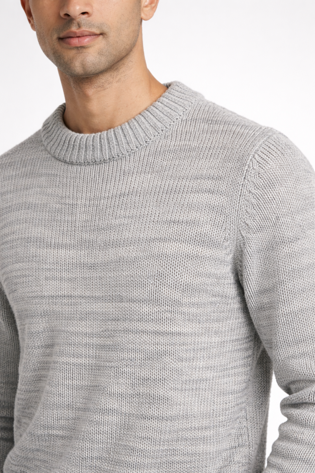 Urban Core Crewneck Sweater – Light Grey