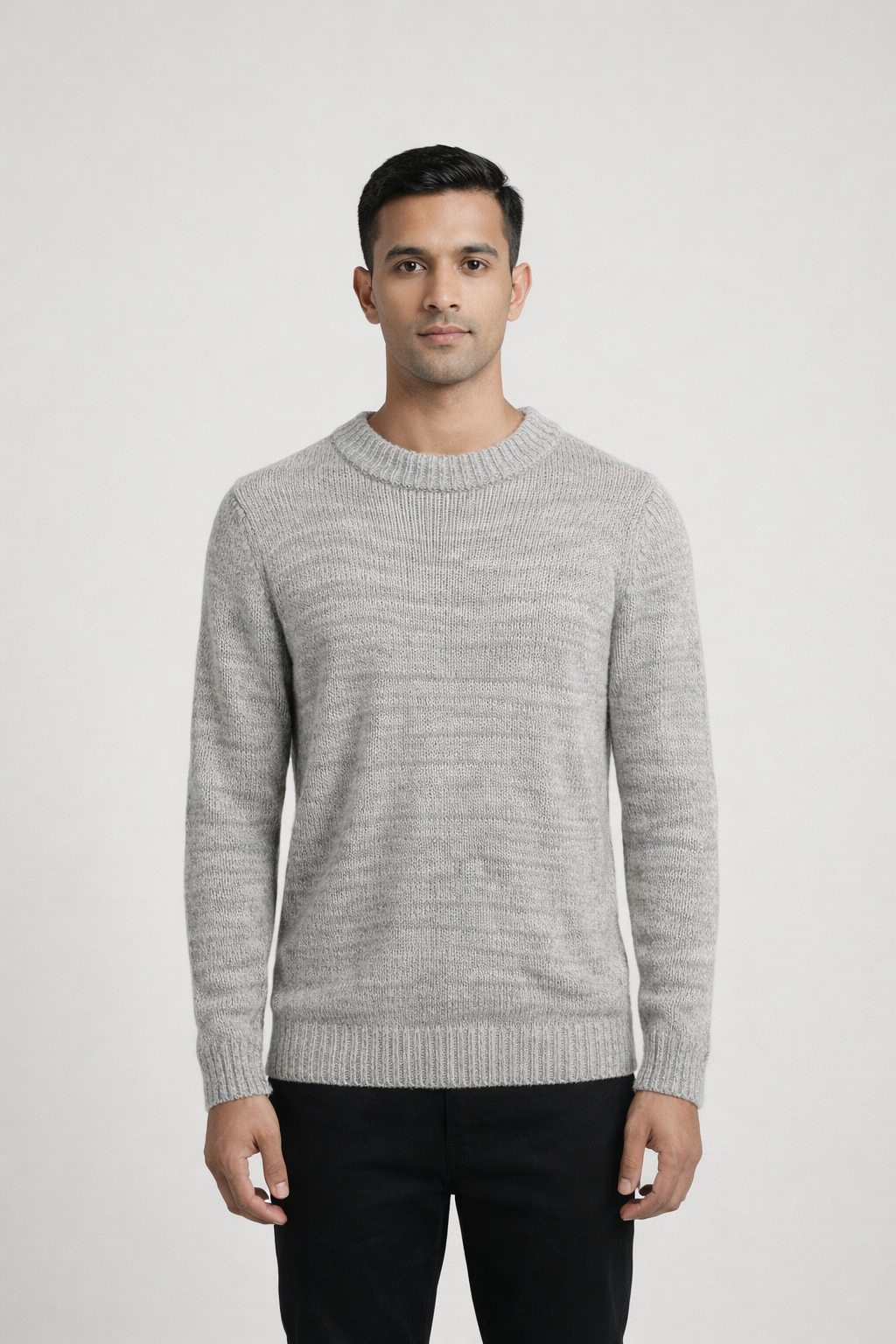 Urban Core Crewneck Sweater – Light Grey