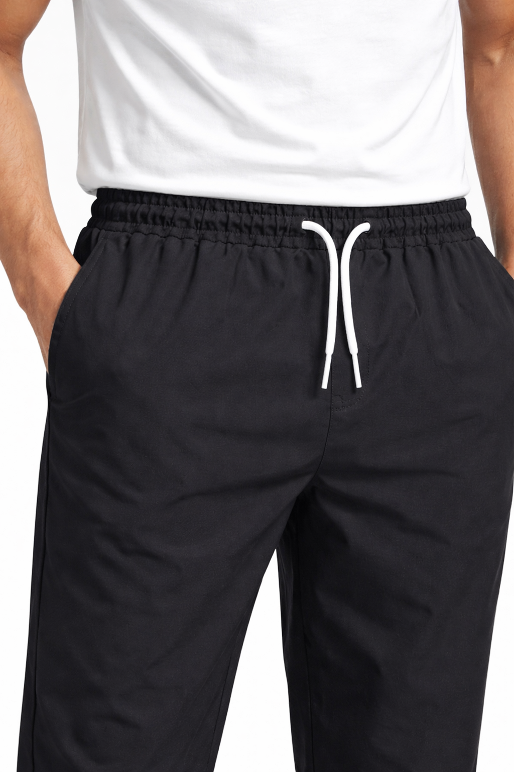 Men’s Essential Black Track Pants