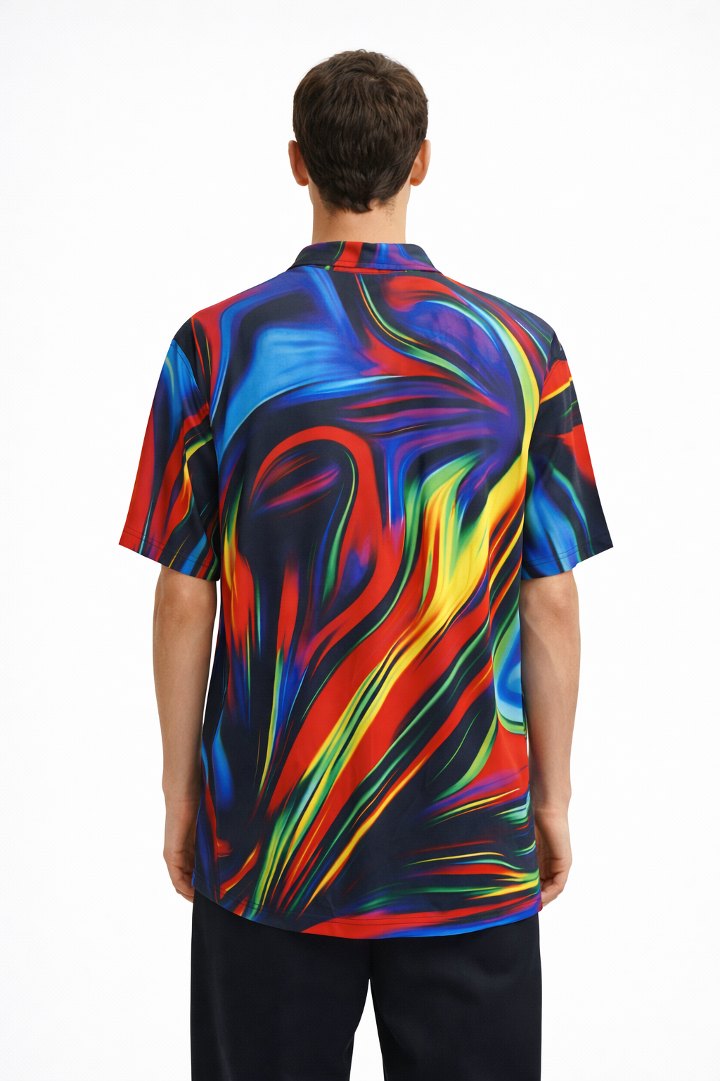 Men’s Printed Short-Sleeve Polo Shirt