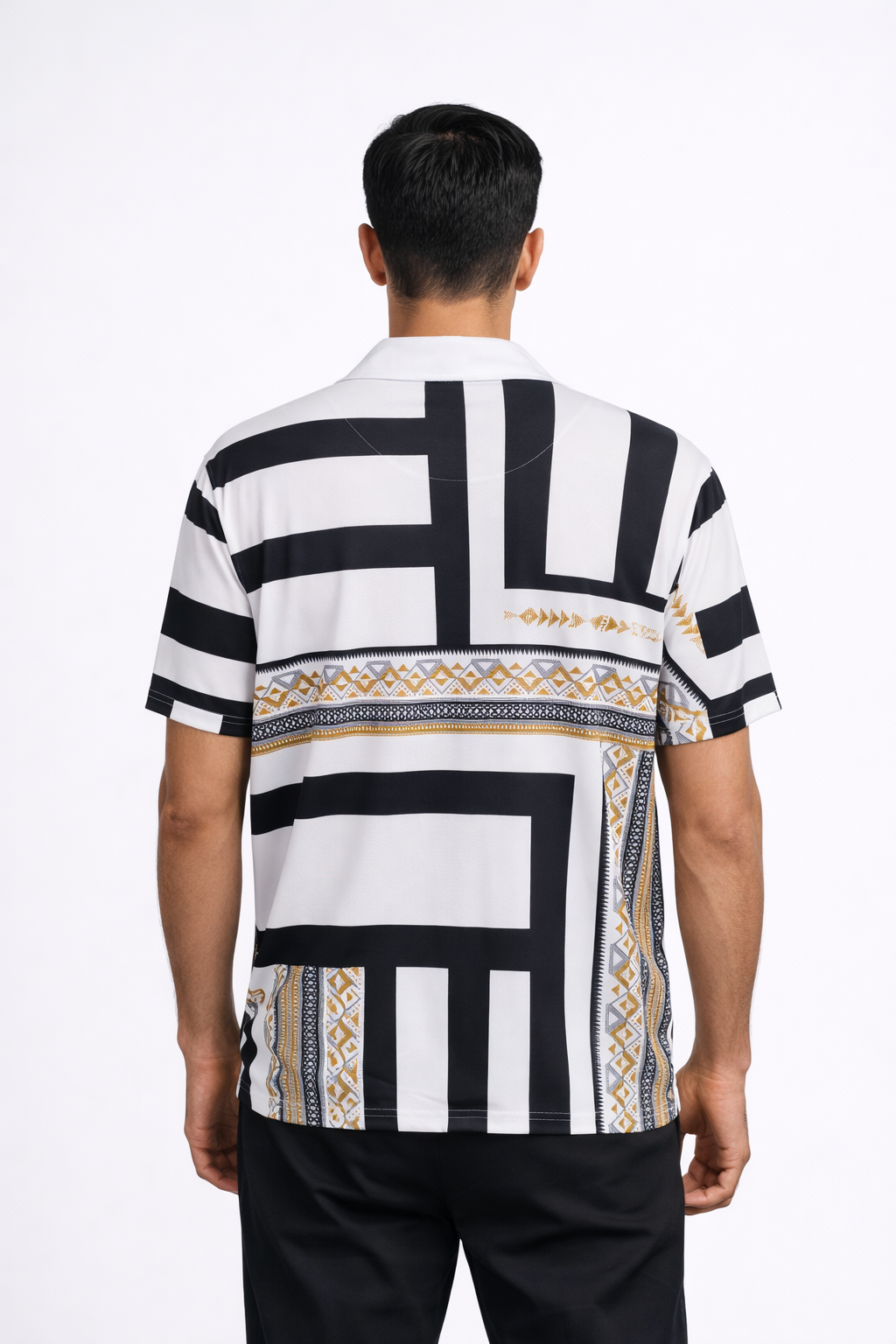 Men’s Printed Short-Sleeve Polo T-Shirt