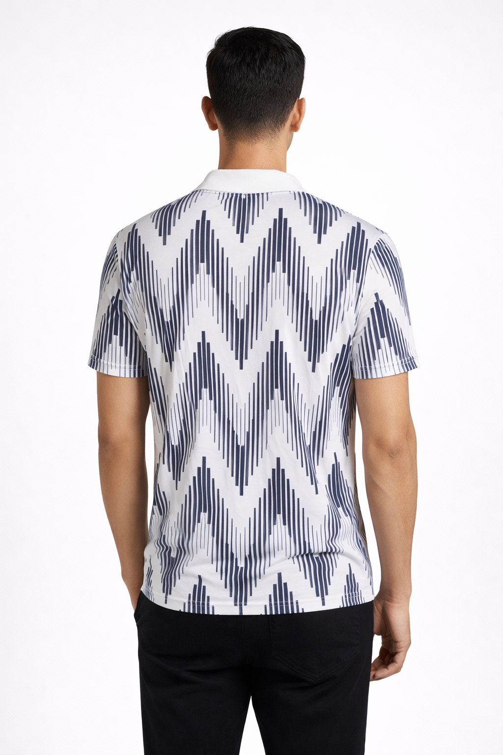 Men’s Printed Short-Sleeve Polo Shirt