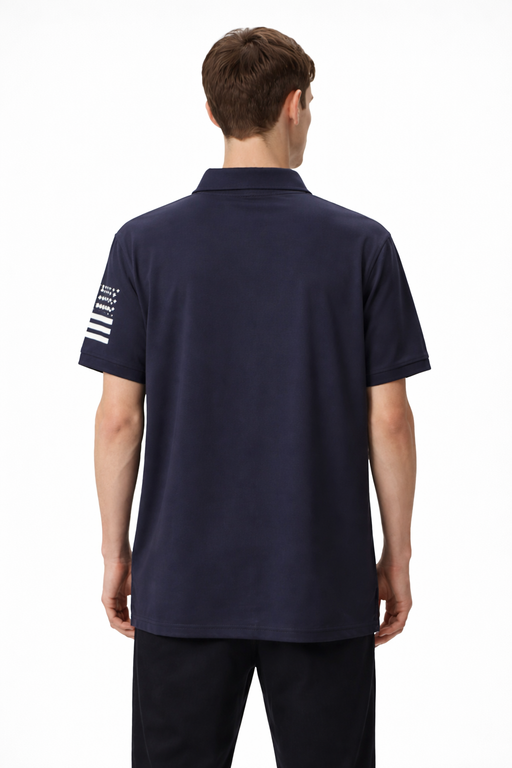 Men’s Printed Short-Sleeve Polo Shirt