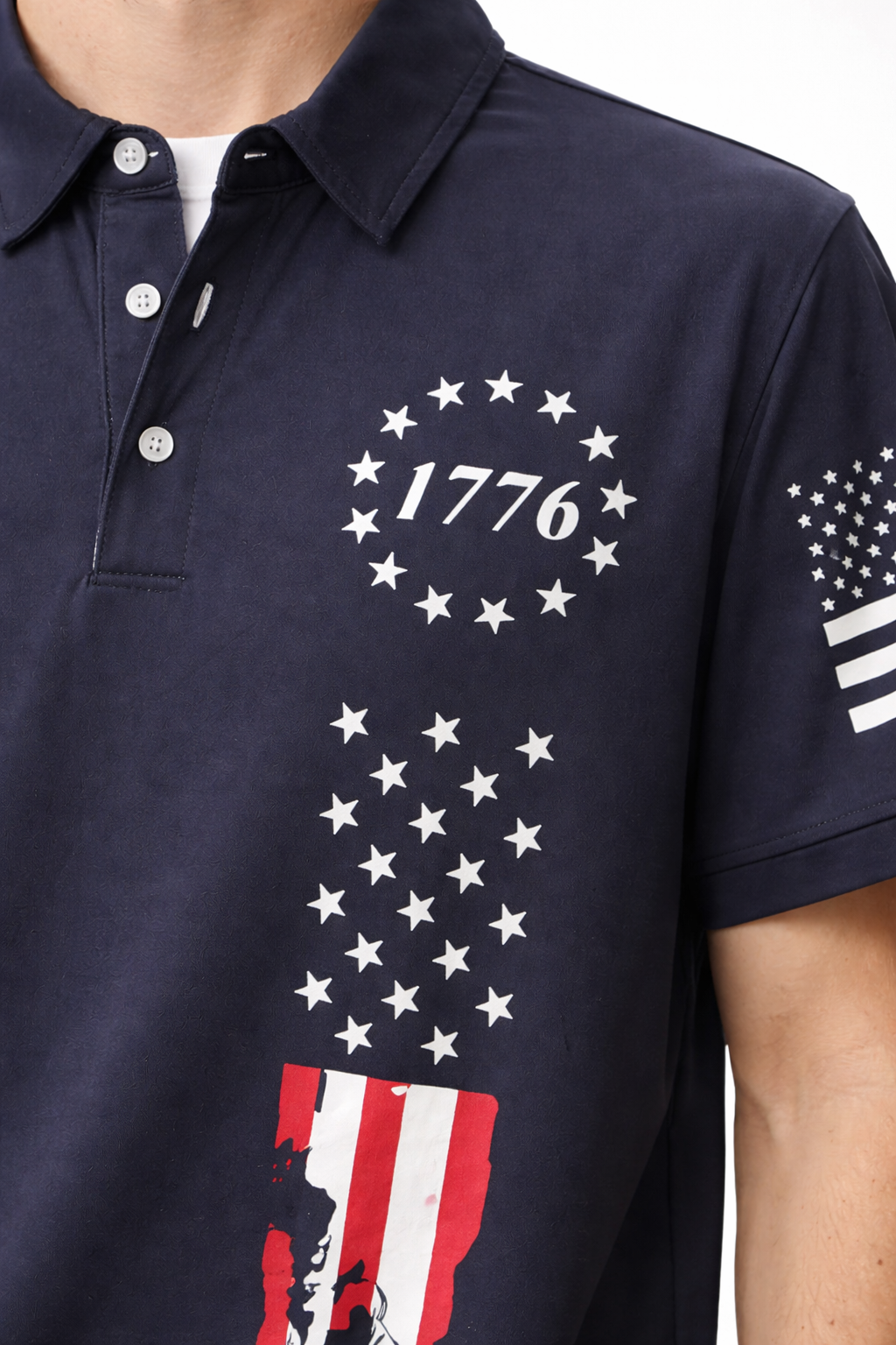 Men’s Printed Short-Sleeve Polo Shirt