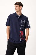 Men’s Printed Short-Sleeve Polo Shirt