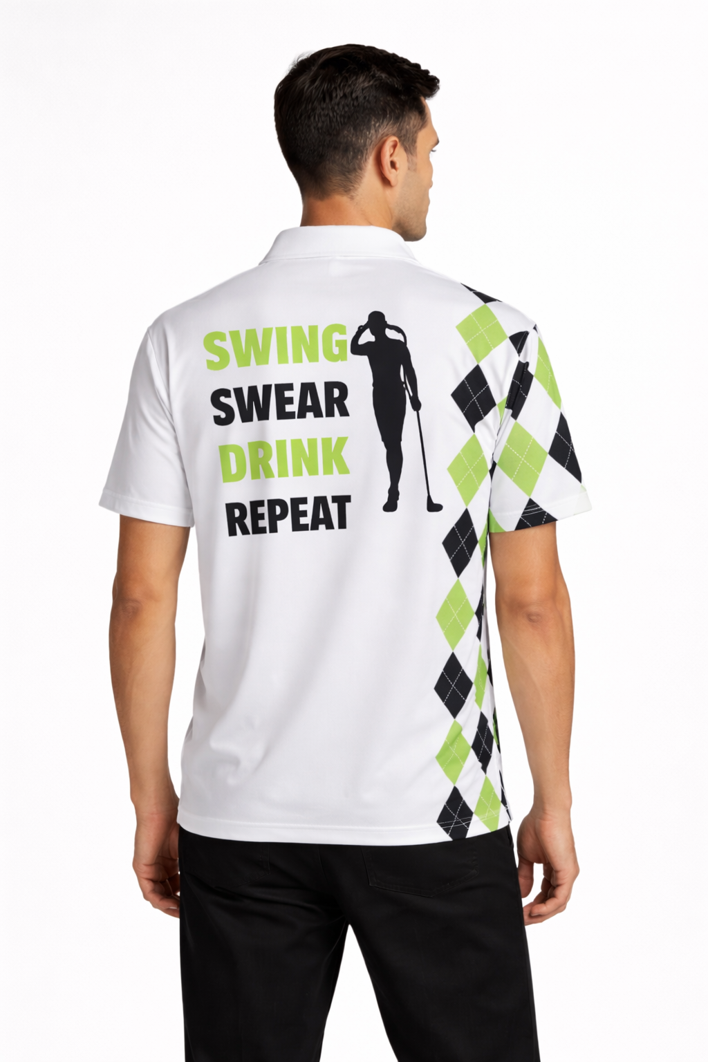 Men’s Printed Short-Sleeve Polo Shirt