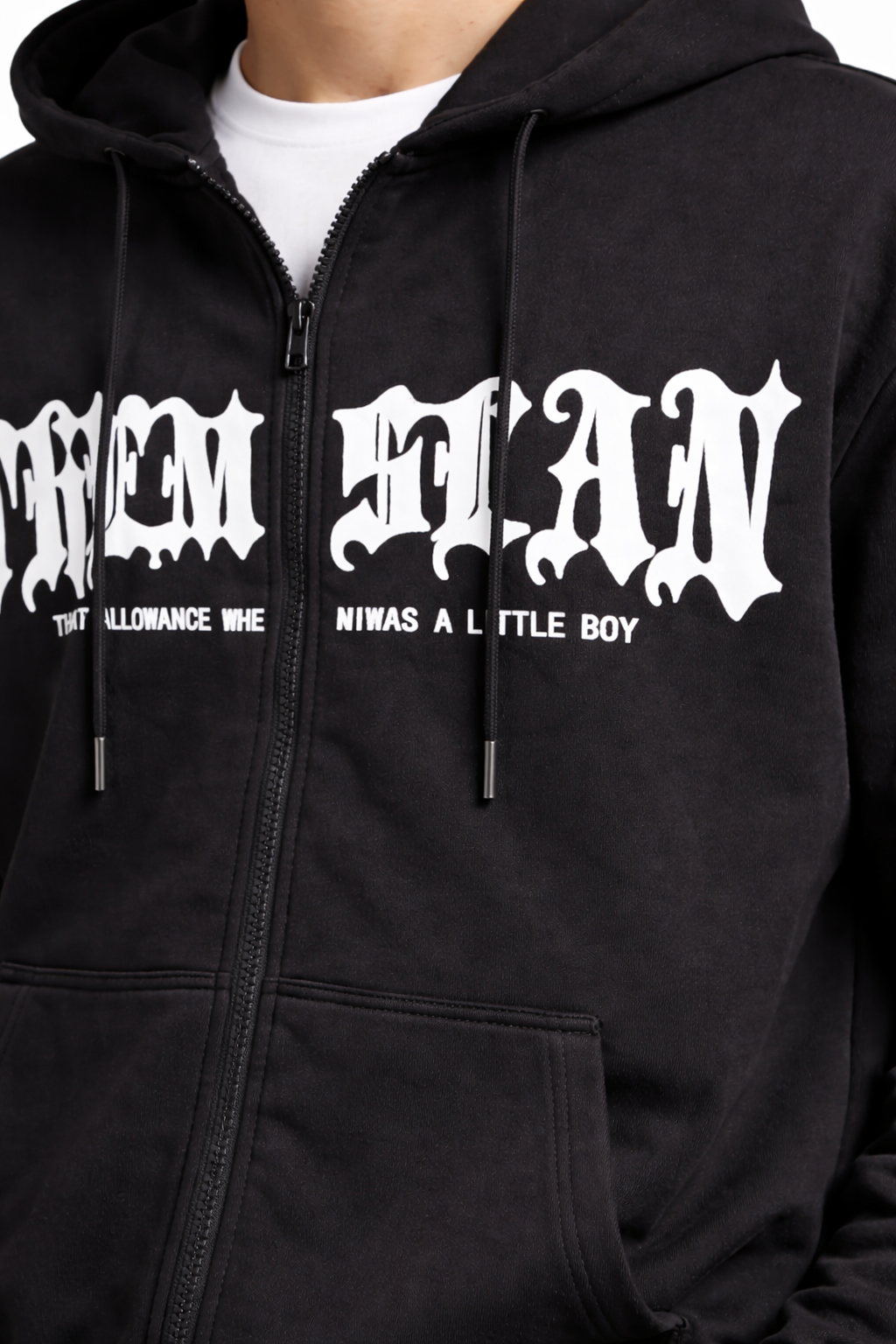 Men’s Printed Zip-Front Hoodie