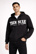 Men’s Printed Zip-Front Hoodie