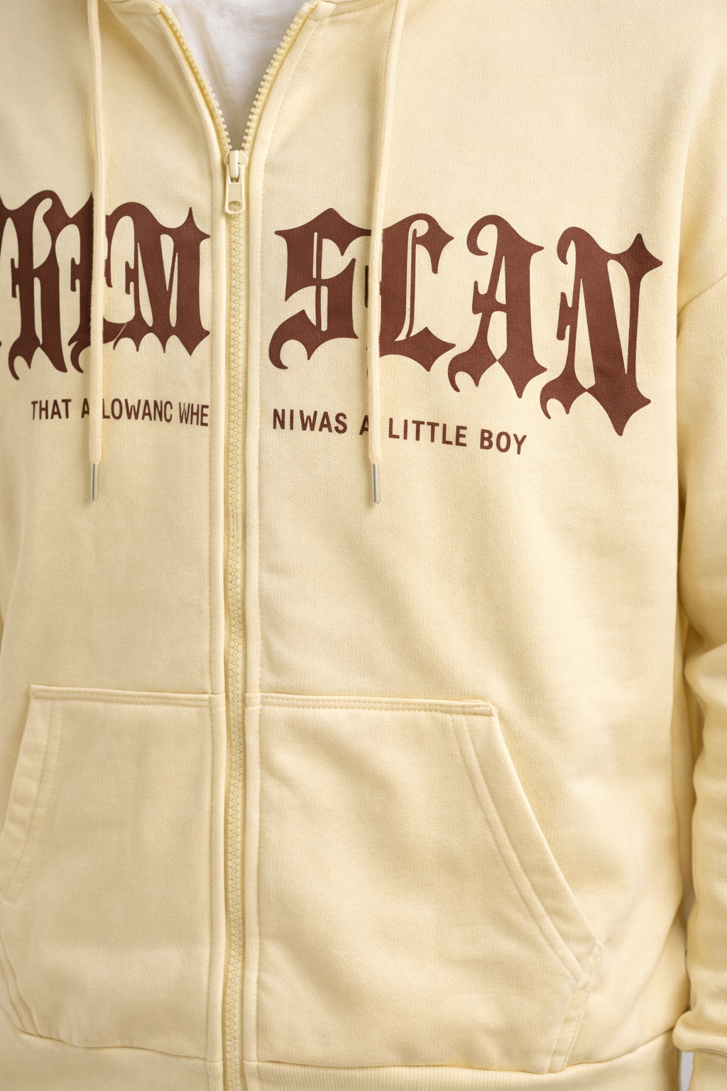 Men’s Printed Zip-Front Hoodie