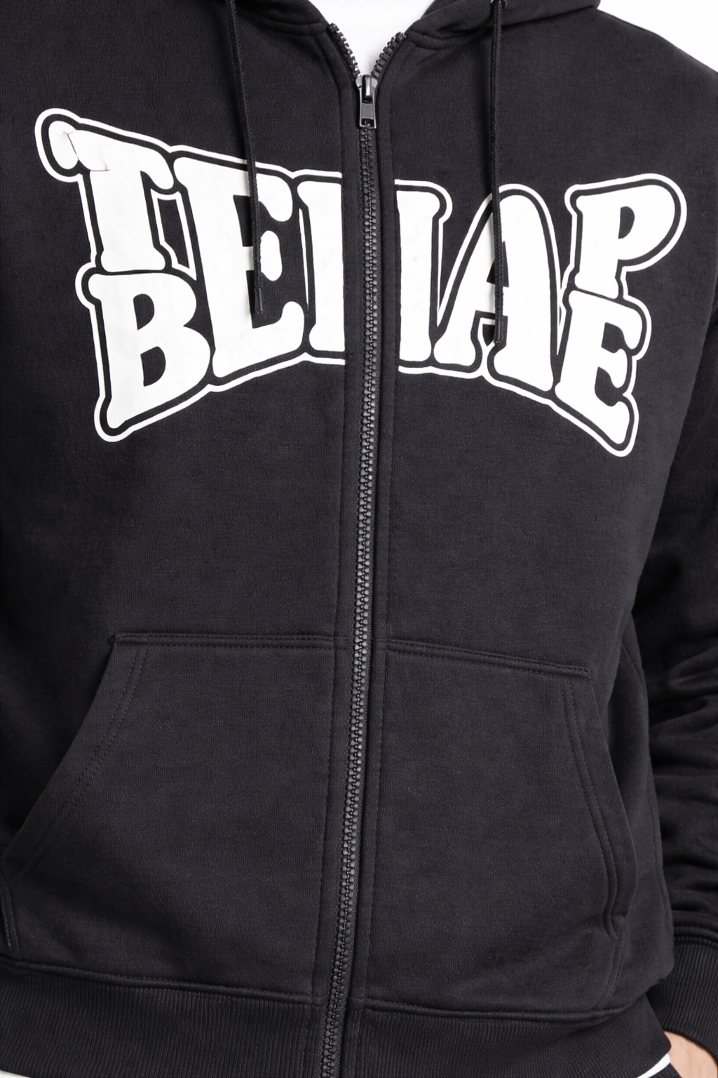 Men’s Printed Zip-Front Hoodie