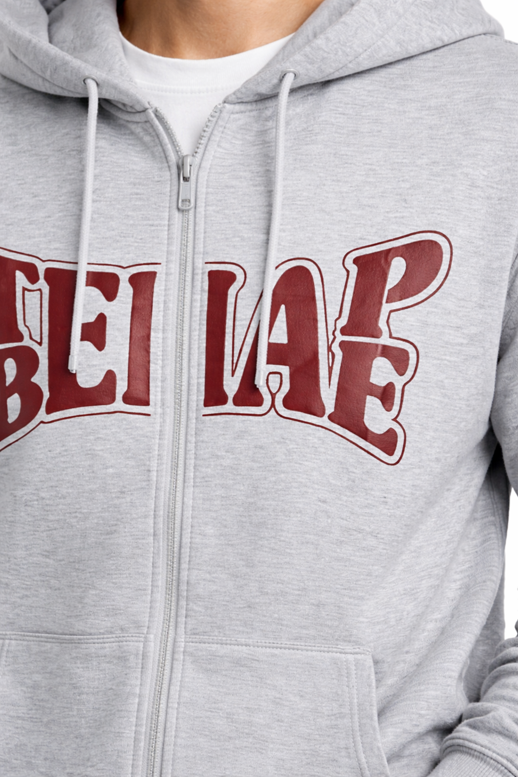 Men’s Printed Zip-Front Hoodie