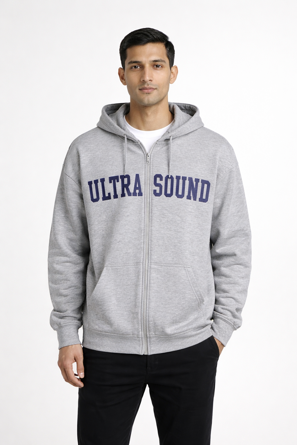 Men’s Printed Zip-Front Hoodie