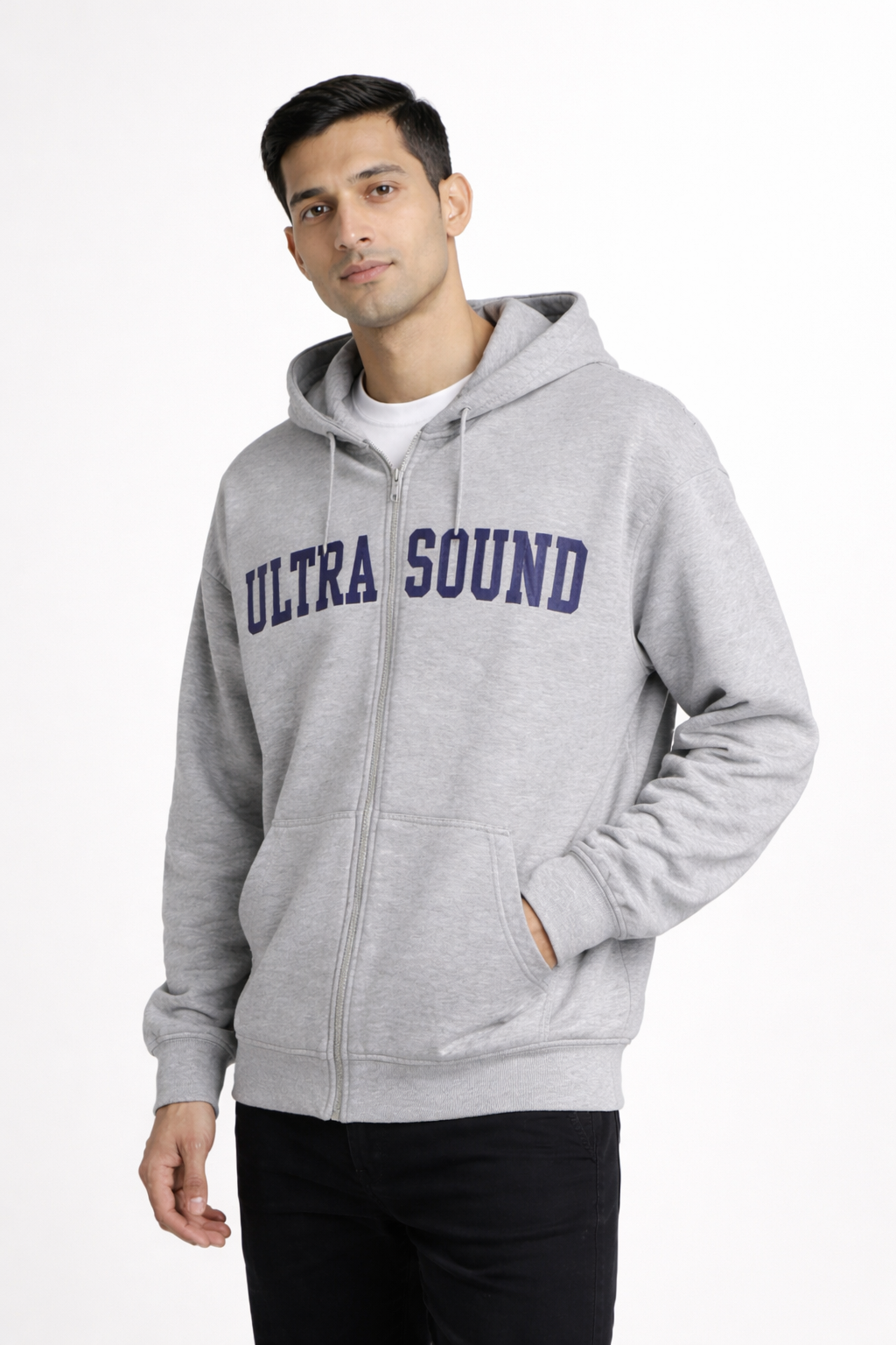 Men’s Printed Zip-Front Hoodie