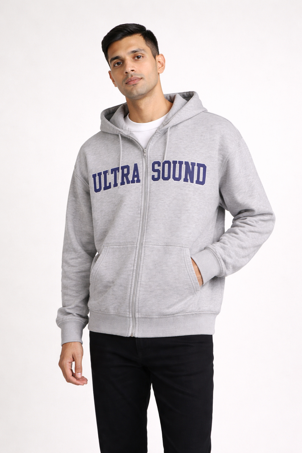 Men’s Printed Zip-Front Hoodie