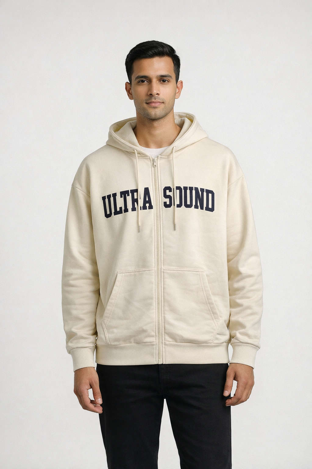 Men’s Printed Zip-Up Hoodie