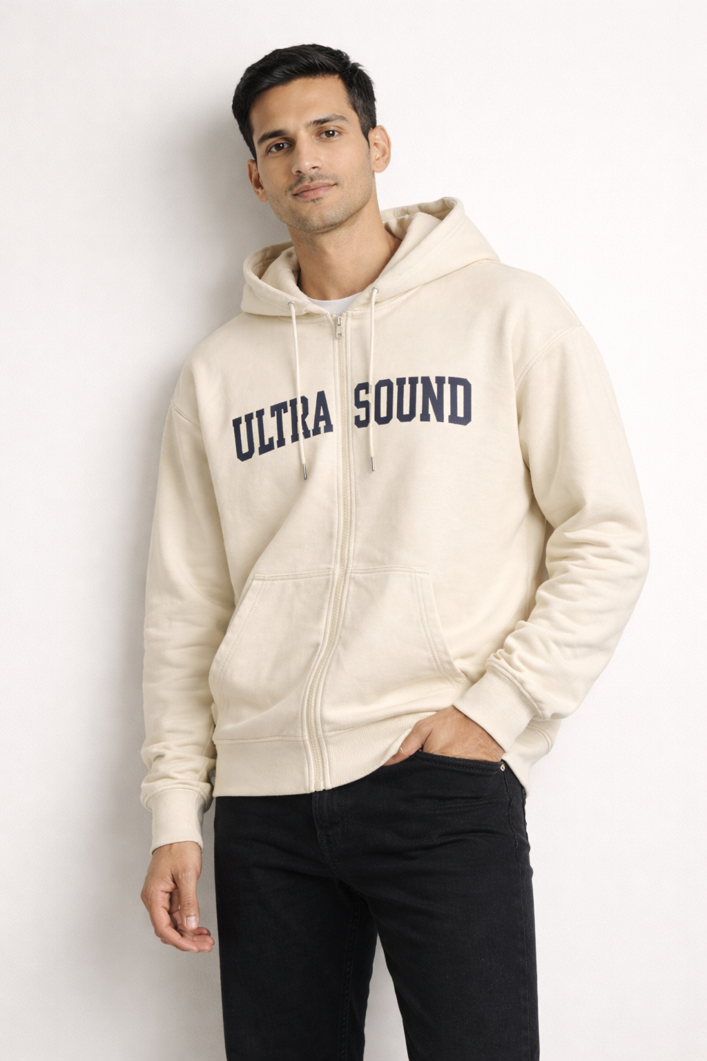Men’s Printed Zip-Up Hoodie
