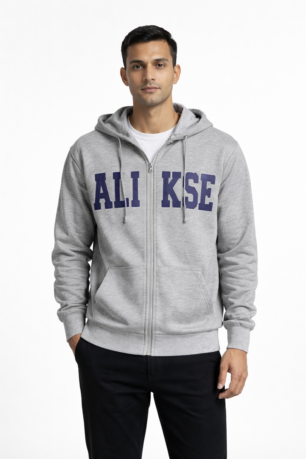 Men’s Printed Zip-Up Hoodie