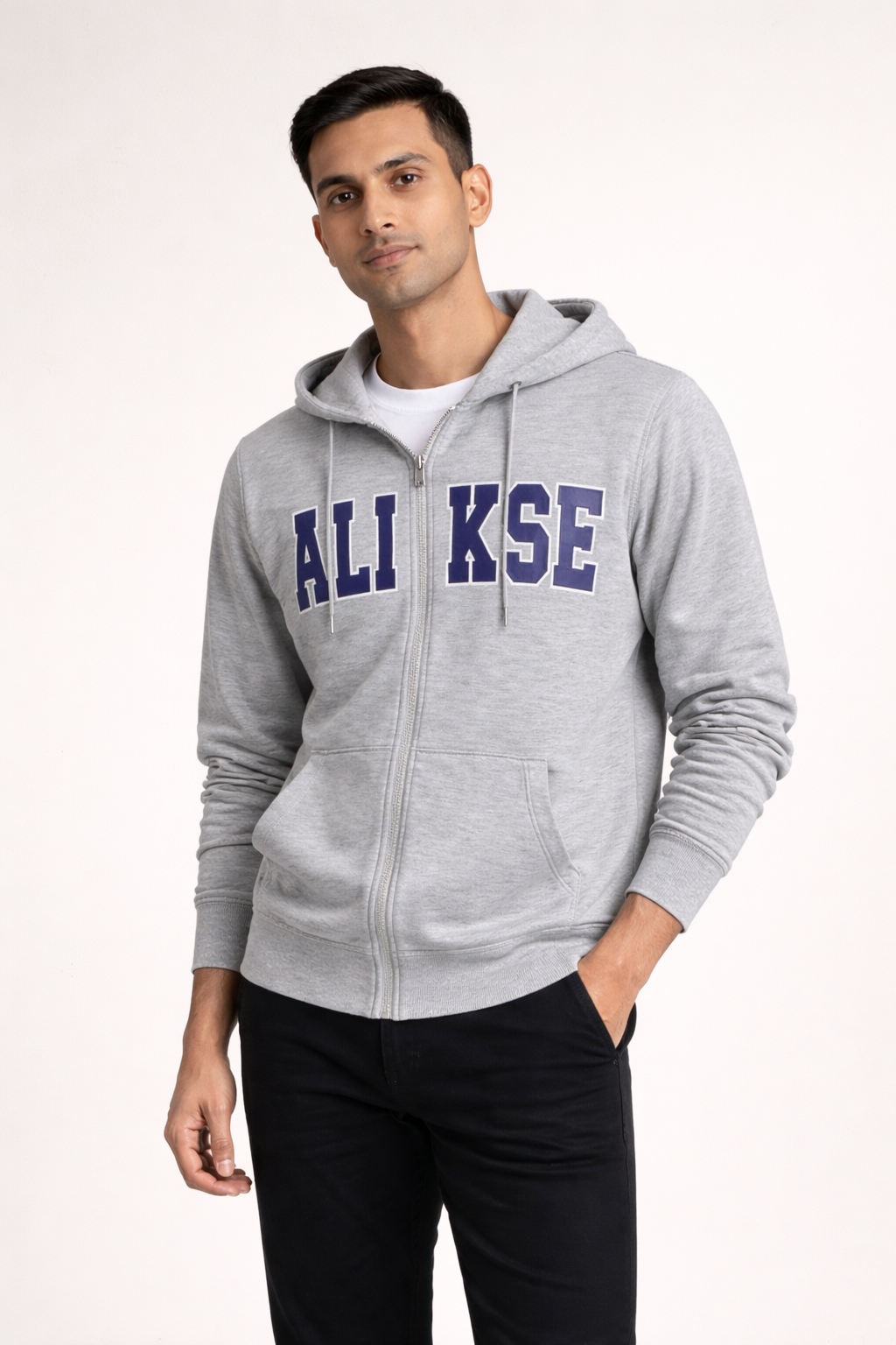 Men’s Printed Zip-Up Hoodie