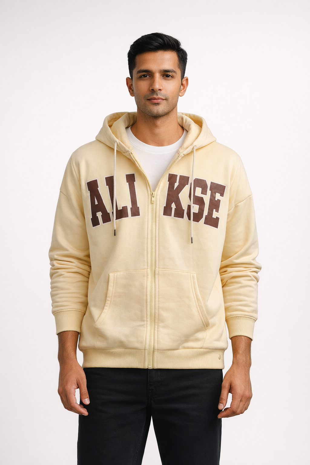 Men’s Printed Zip-Up Hoodie