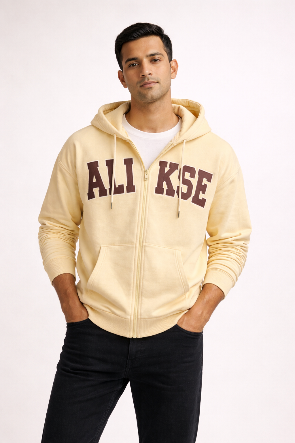 Men’s Printed Zip-Up Hoodie