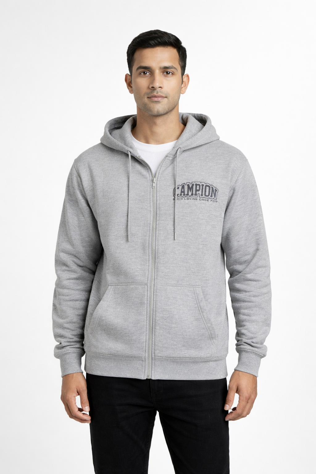Men’s Printed Zip-Up Hoodie