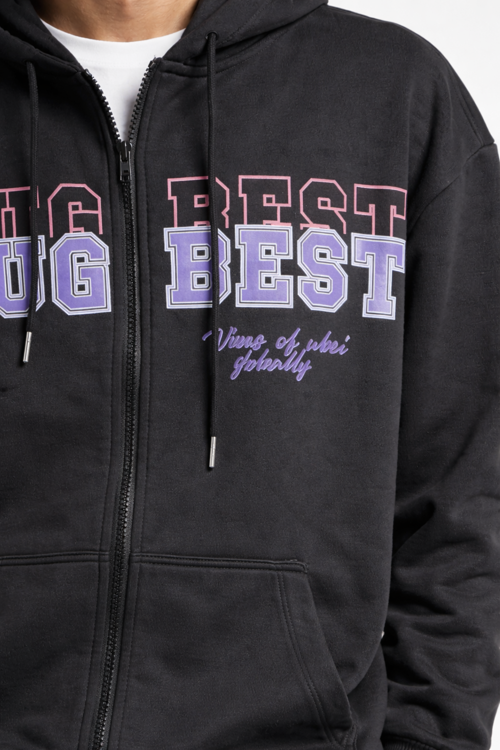 Men’s Printed Zip-Up Hoodie