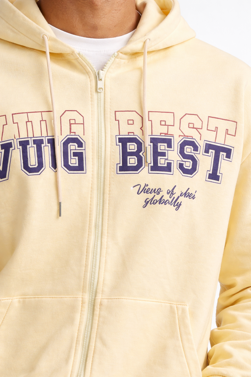 Men’s Printed Zip-Up Hoodie