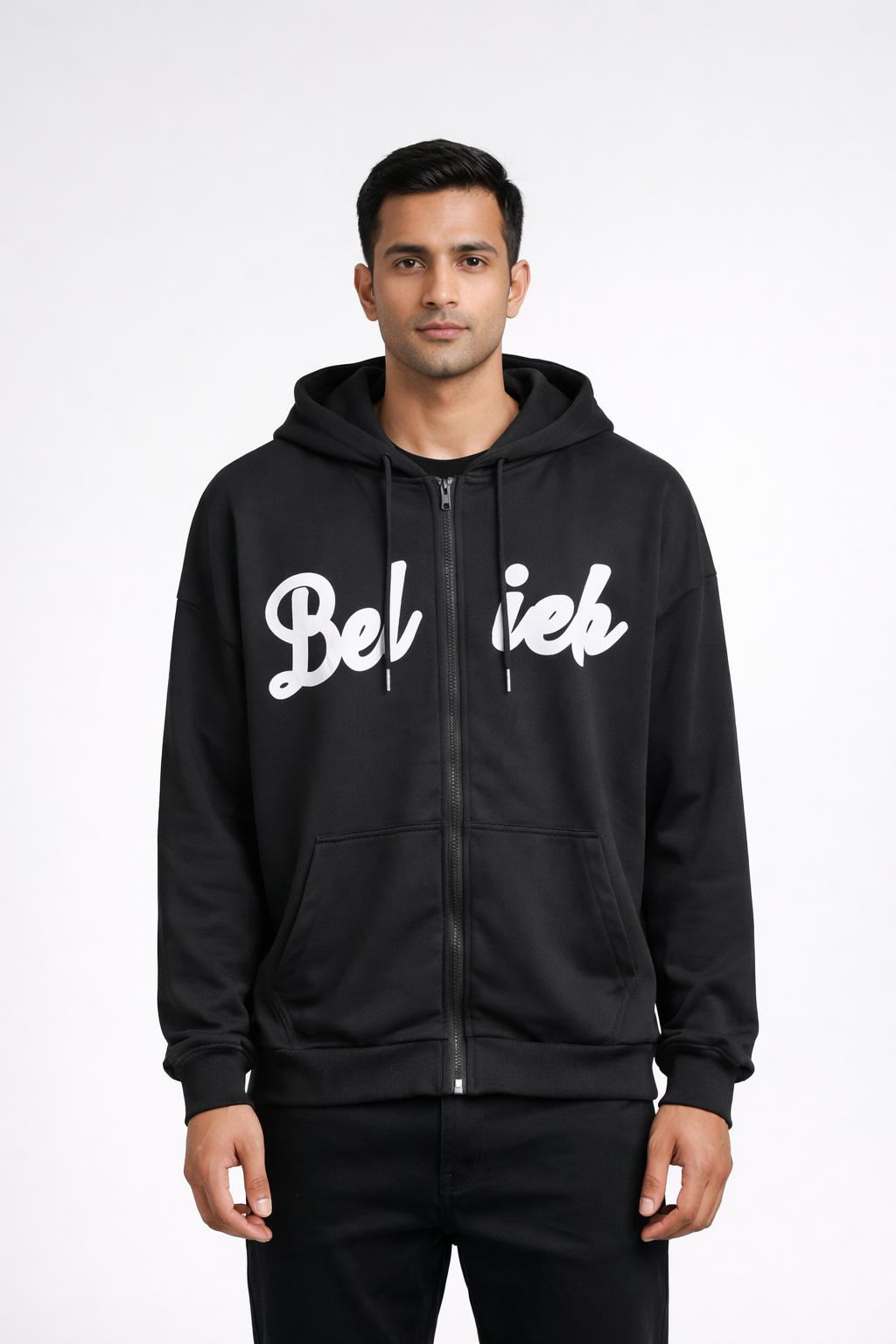 Men’s Printed Zip-Up Hoodie