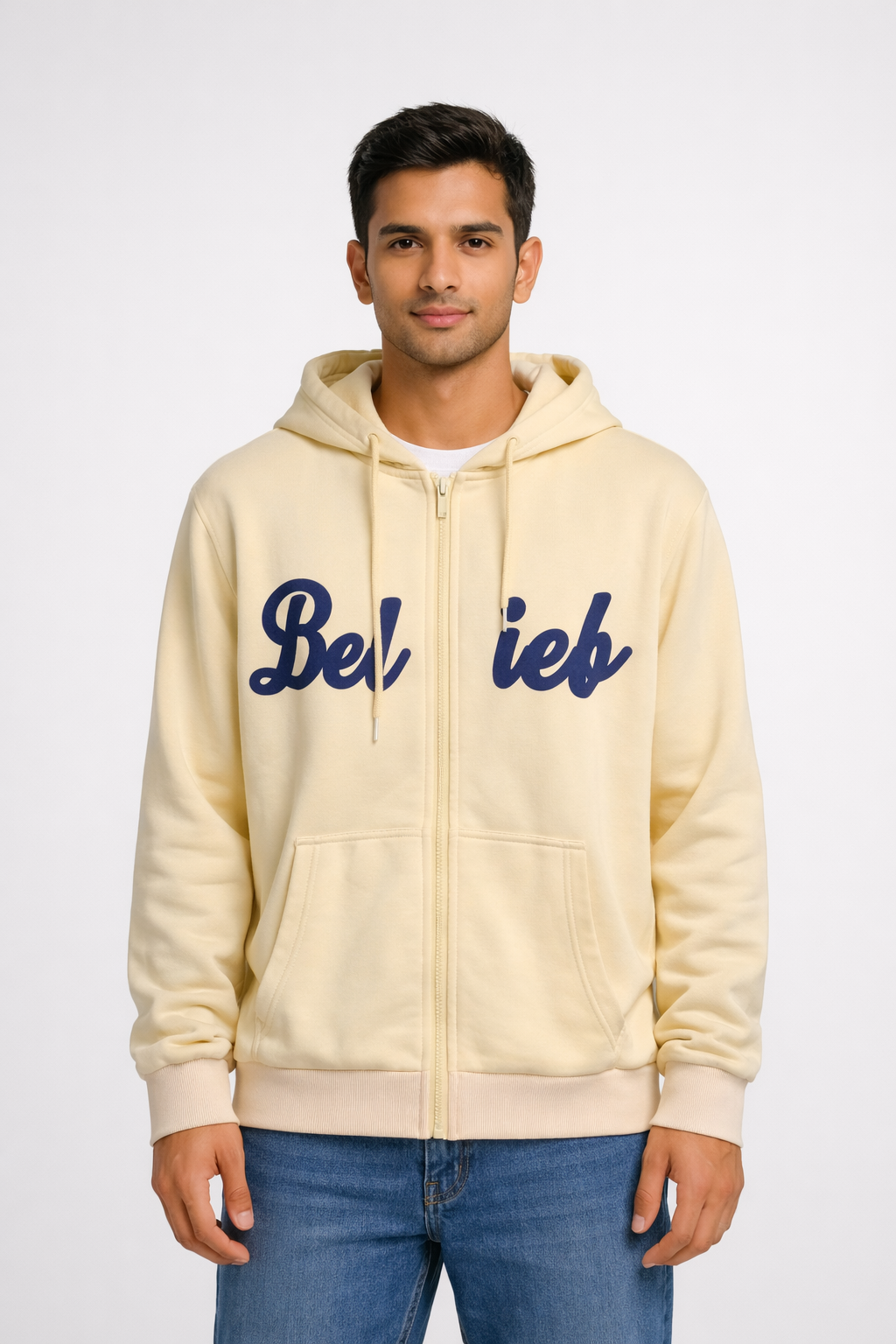 Men’s Printed Zip-Up Hooded sweatshirt