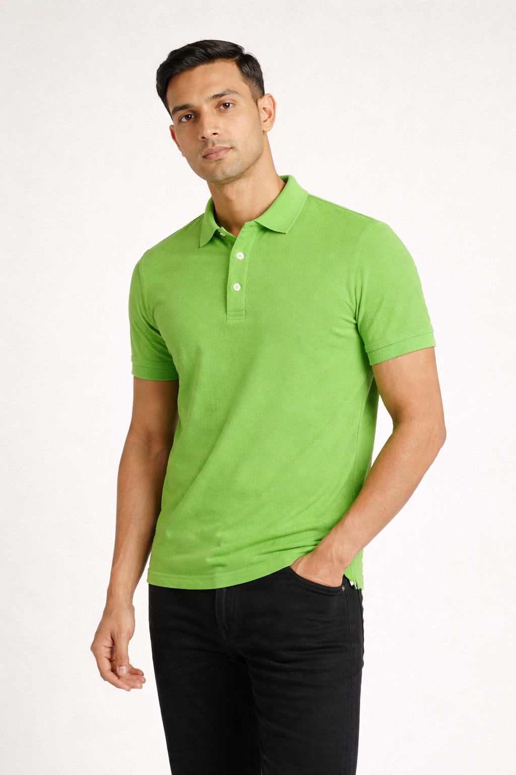Men’s Regular-Fit Polo Shirt Parrot green