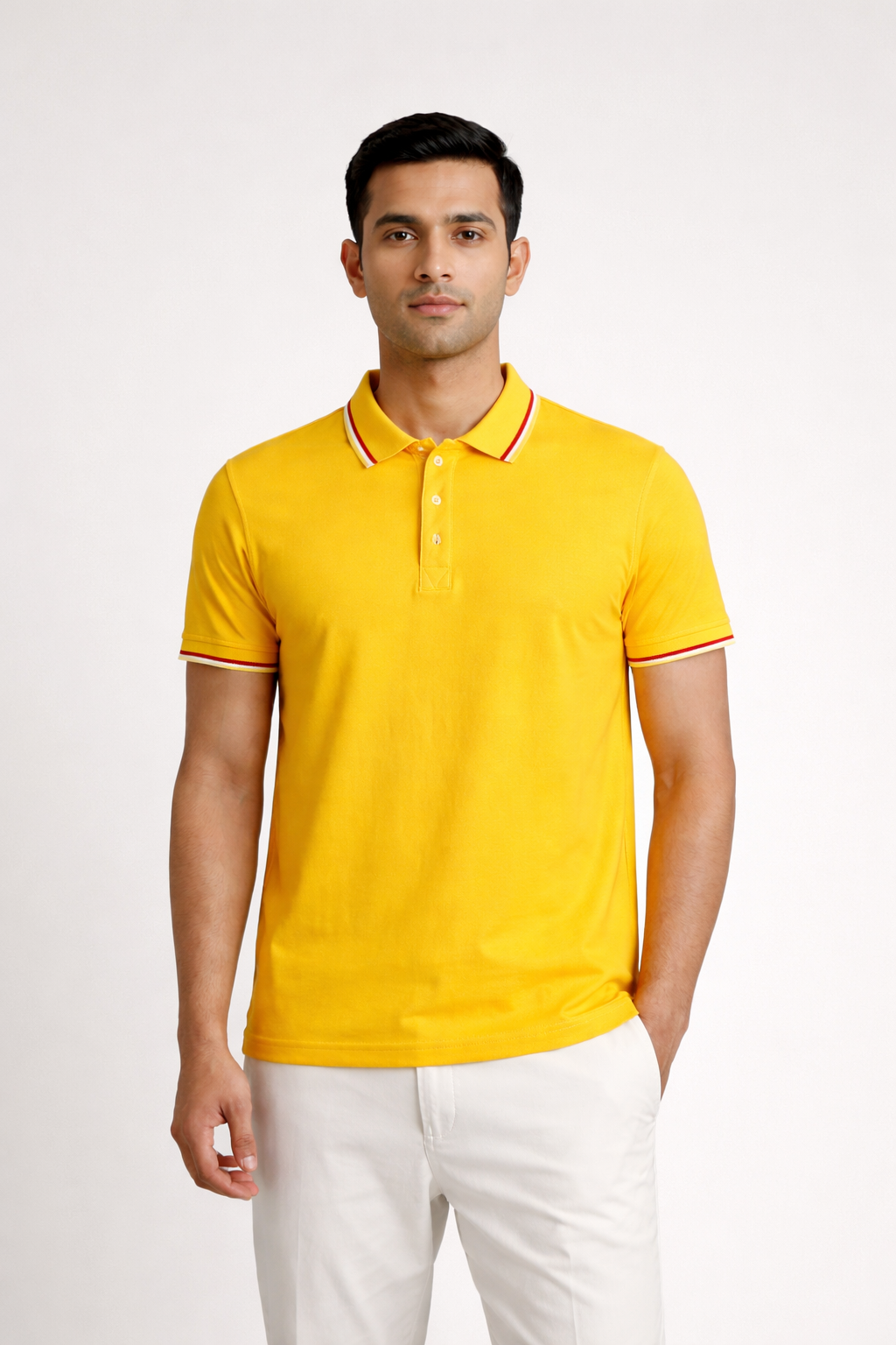 Men’s Regular-Fit Polo Shirt YELLOW