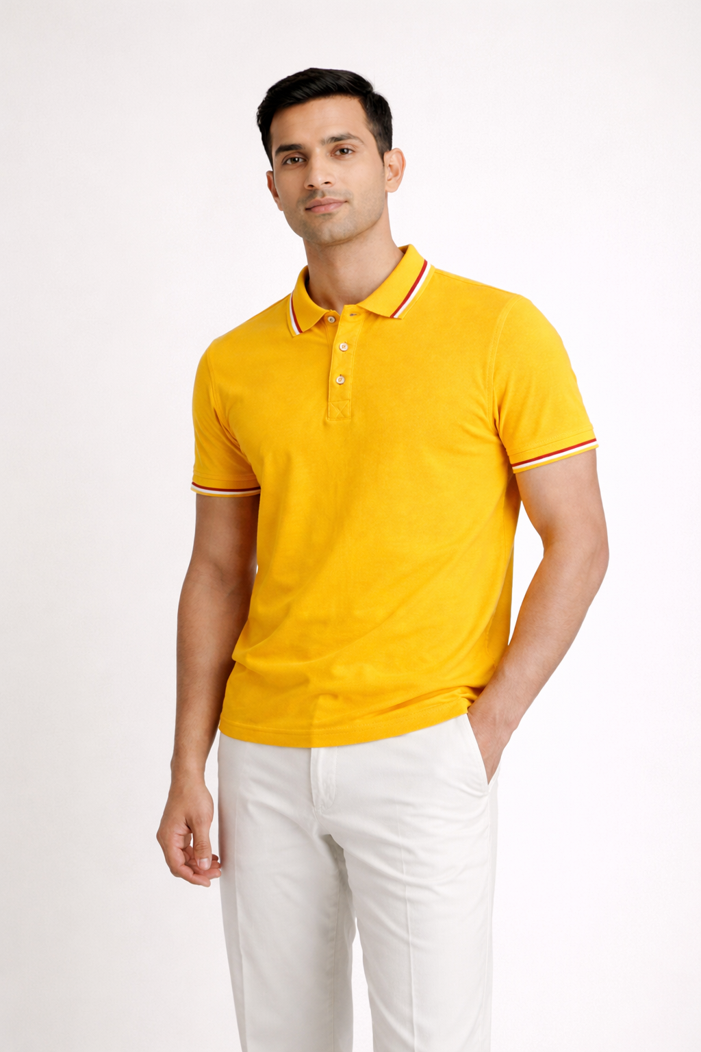 Men’s Regular-Fit Polo Shirt YELLOW