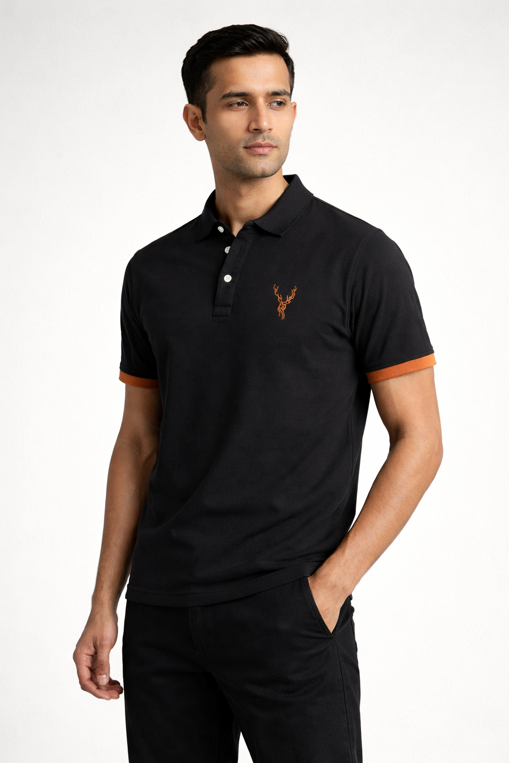 Men’s Regular-Fit Polo Shirt Black