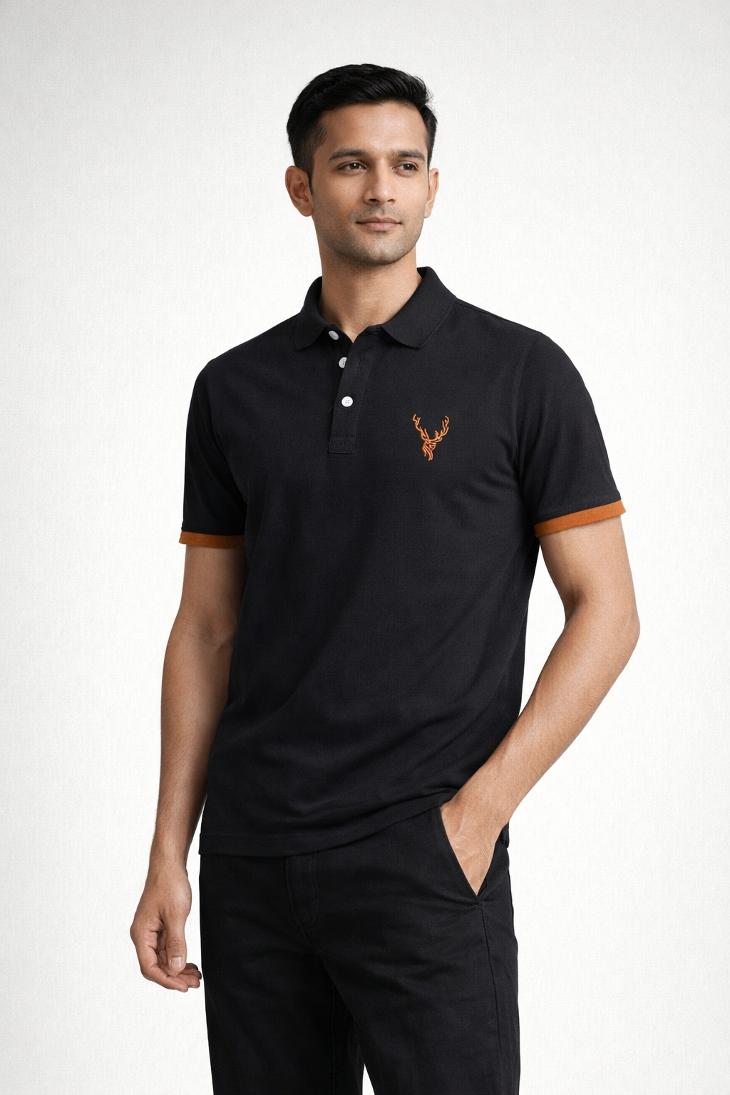 Men’s Regular-Fit Polo Shirt Black